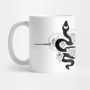 Snake and Roses Mug